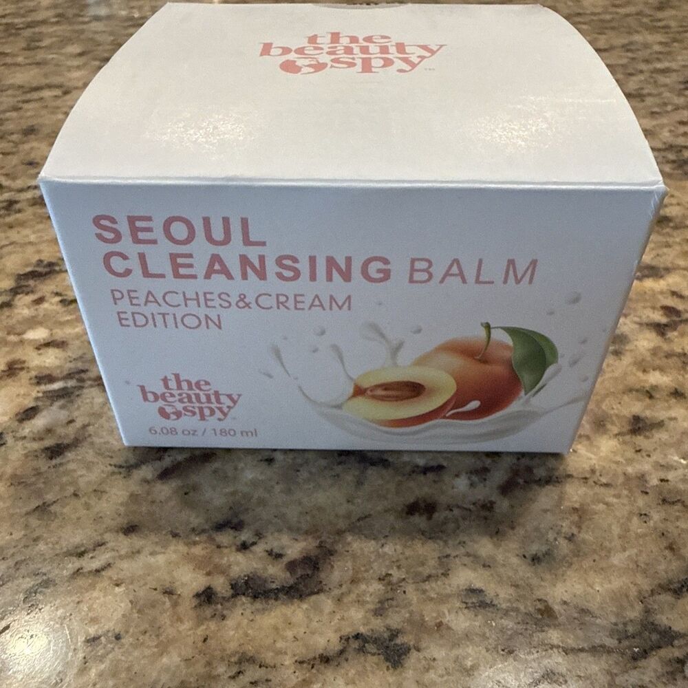 The beauty Spy Peaches and Cream Edition Seoul Cleansing Balm 6.08 oz NEW